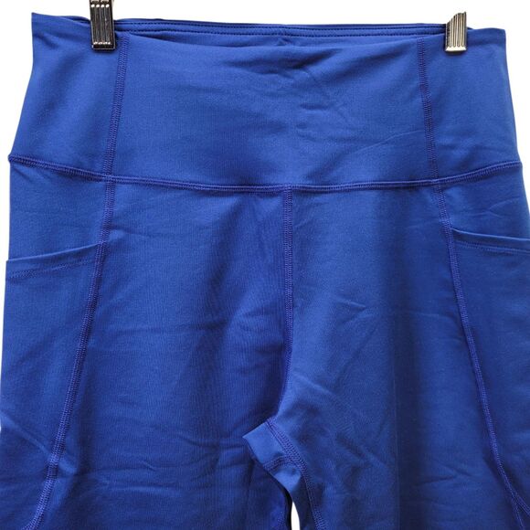 Core 10 Women All Day Comfort High-Waist Side Pocket Capri Yoga Legging Blue L - Picture 3 of 11
